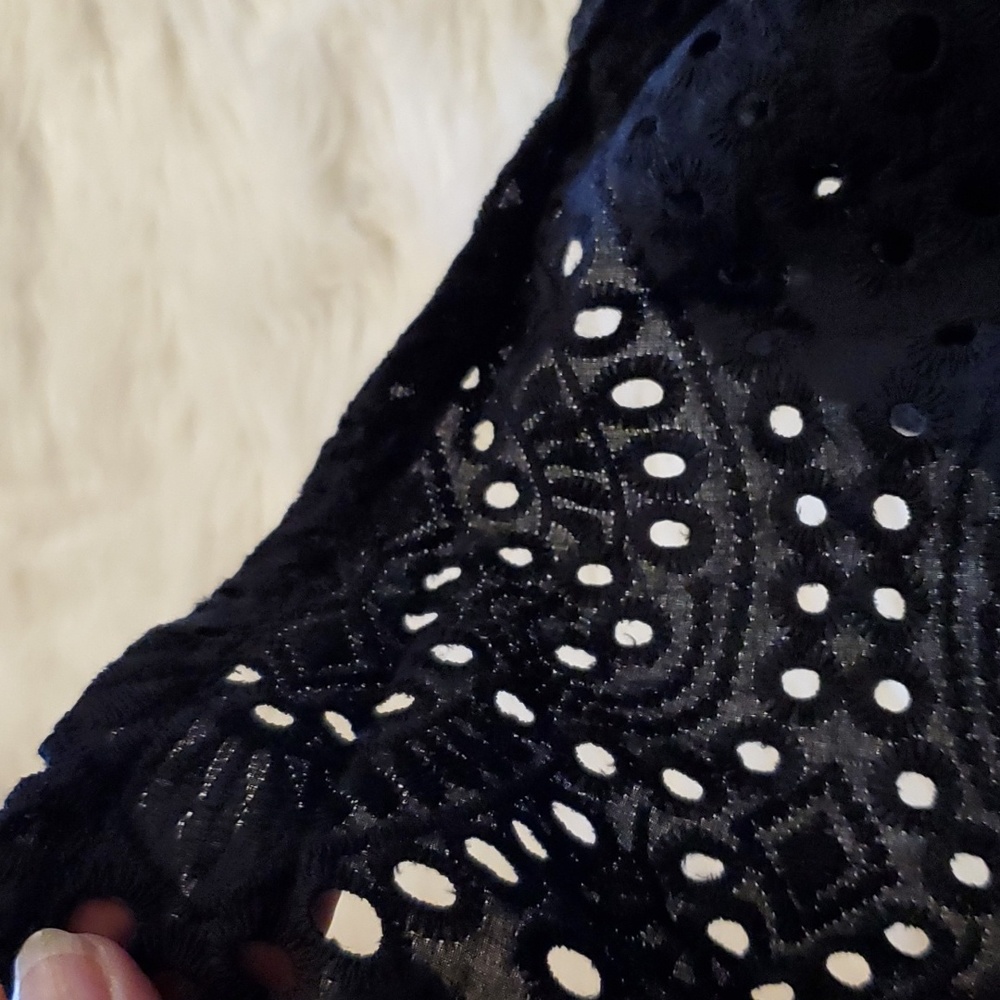 Toluca Swim Natalie Maxi Crochet (Eyelet) Skirt - onyx black - Picture 8 of 9